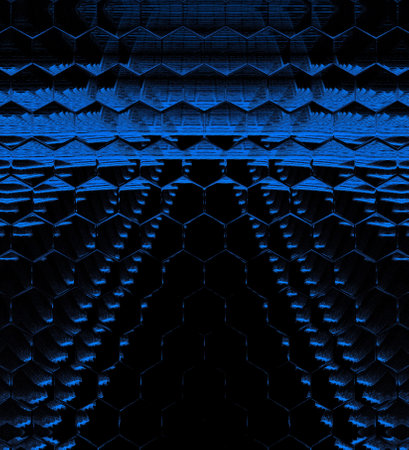 electric Blue Neon and ultraviolet abstract patterns shapes and design art