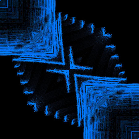 electric Blue Neon and ultraviolet abstract patterns shapes and design artの写真素材