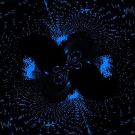 electric Blue Neon and ultraviolet abstract patterns shapes and design artの写真素材