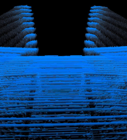 electric Blue Neon and ultraviolet abstract patterns shapes and design art
