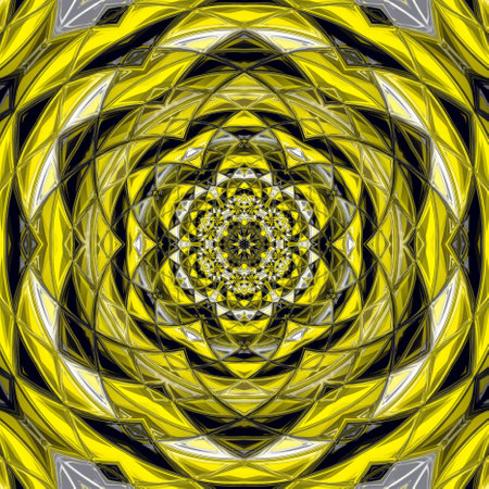 patterns and designs from bright yellow and black chevron arrowsの写真素材