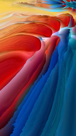 Abstract fractal. Fractal art background for creative design. Decoration for wallpaper, desktop,...