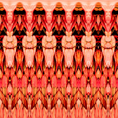 Seamless pattern of feathers. For eg fabric, wallpaper, wall decorations.の写真素材