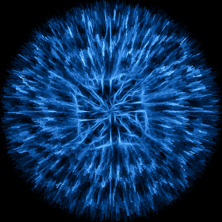 Abstract background. luminous swirling. Elegant glowing circle.  Sparking particle. Space tunnel. Glossy jellyfish. Colorful ellipse. Glint sphereの写真素材