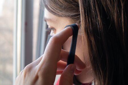 Means of protection against virus infection. Coronavirus COVID-19の写真素材