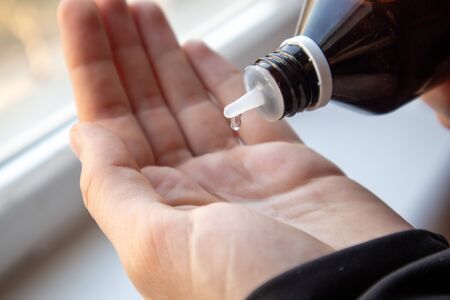 Means of protection against virus infection. Hand disinfection.