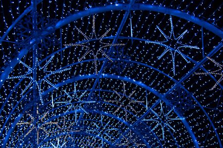 Light illumination for Christmas in the city. Christmas background.の写真素材