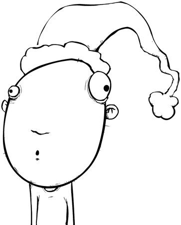 Did he forget it was Christmas?のイラスト素材