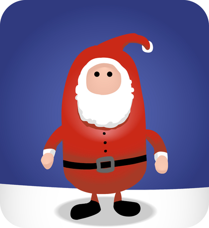Illustration of a simple, no frills santa.のイラスト素材