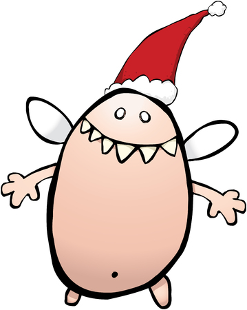 Illustration of happy Christma Tree Fairy.のイラスト素材