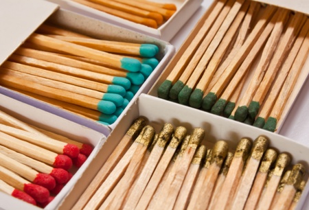 colorful matchstick