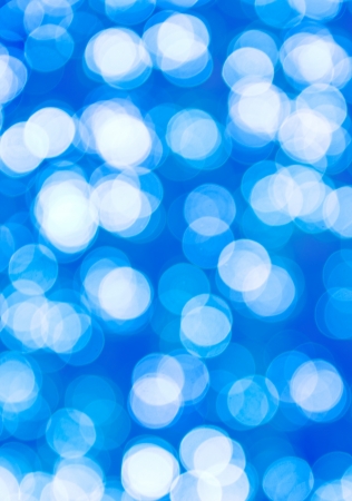 Blue bokehの写真素材