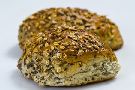 breadroll with grainの写真素材