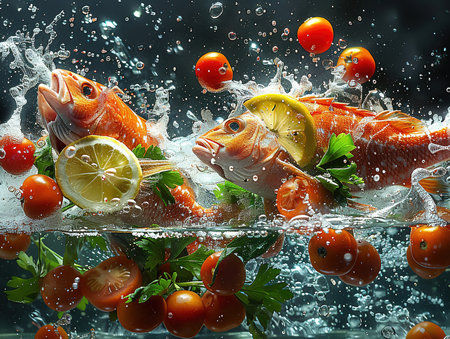 Lele Goreng or Fried Catfish, Indonesian traditional food. Served with chilli paste (sambal), cucumber and cabbage. catfish friedの素材