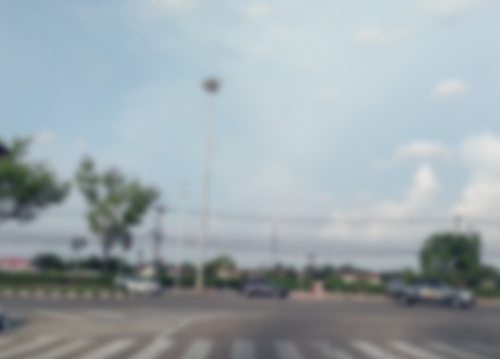 image of blur car on road for background usage.の写真素材