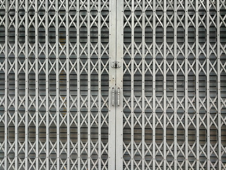 Silver metal door., texture background.の写真素材