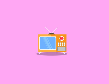 television flat designのイラスト素材