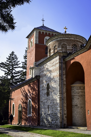 Zica is 13th century Serbian monasteryの写真素材