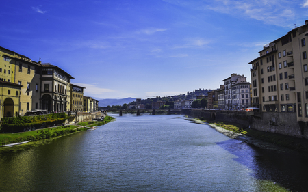 Arno river Florenceのeditorial素材