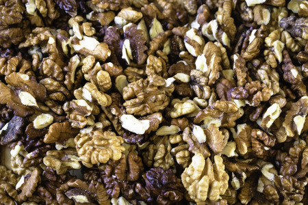 Different colors of walnut background texture