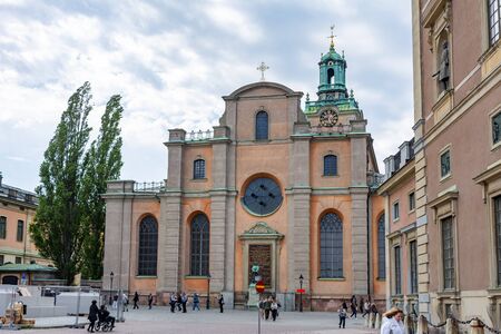 Stockholm, Sweden - June 2019: St. Nicholas church in Gamla Stan (old town)の写真素材