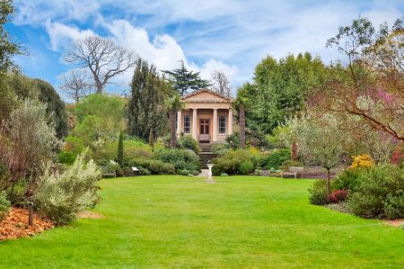 Pavilion in Kew botanical gardens, London, UKの写真素材