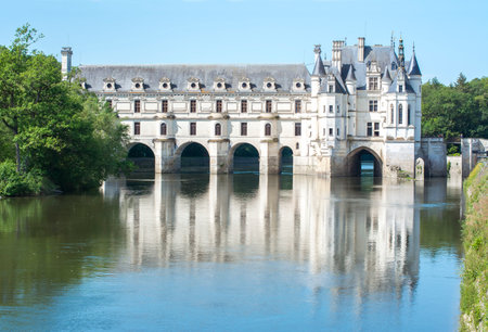 Chenonceau Castle (Chateau de Chenonceau), Loire valley, Franceのeditorial素材
