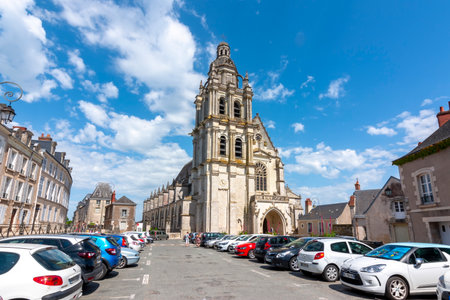 Streets of Blois - small town in Loire valley, Franceのeditorial素材