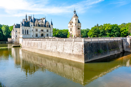 Chenonceau Castle (Chateau de Chenonceau), Loire valley, Franceのeditorial素材