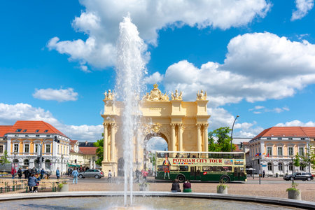Brandenburg Gate (Brandenburger Tor) in center of Potsdam, Germany