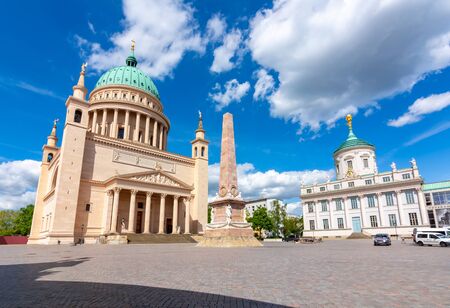 Old Market Square (Alter Markt) with St. Nicholas' Church and Town Hall, Potsdam, Germany