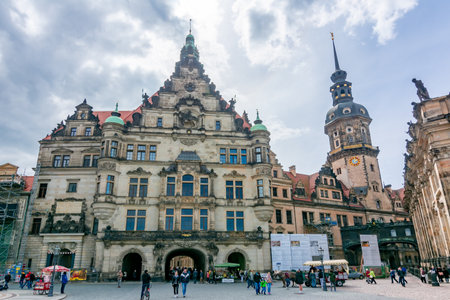 Dresden, Germany - May 2019: Dresden Castle buildingのeditorial素材