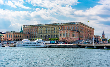 Stockholm, Sweden - June 2019: Royal palace in Stockholmのeditorial素材