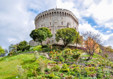 Round Tower of Windsor Castle, United Kingdomのeditorial素材