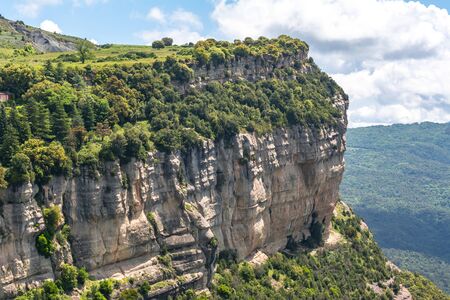 Catalonia mountain landscape seen from Tavertet village, Spain
