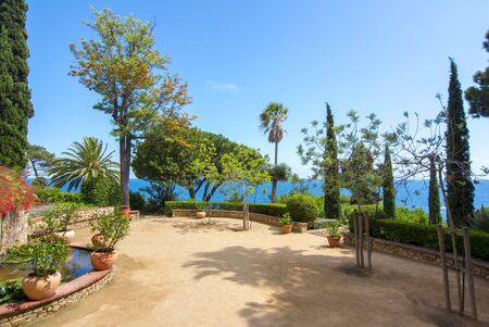 Marimurtra botanical garden in Blanes near Barcelona, Spainの写真素材