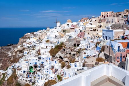 Oia village cityscape, Santorini (Thira), Greece