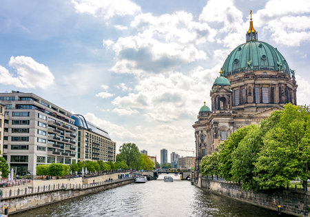 Berlin Cathedral (Berliner Dom) on Museum island, Germanyのeditorial素材