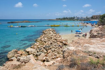 Fig Tree bay beach in Protaras, Cyprusの写真素材
