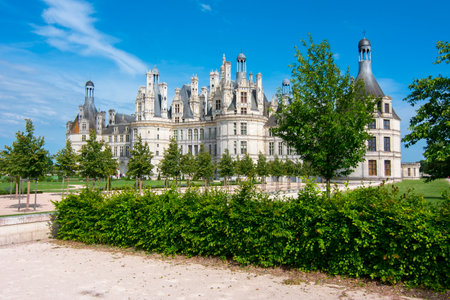 Chambord castle (chateau Chambord) in Loire valley, Franceのeditorial素材