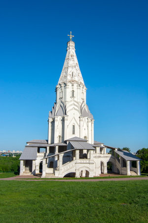 Church of the Ascension in Kolomenskoye, Moscow, Russiaのeditorial素材
