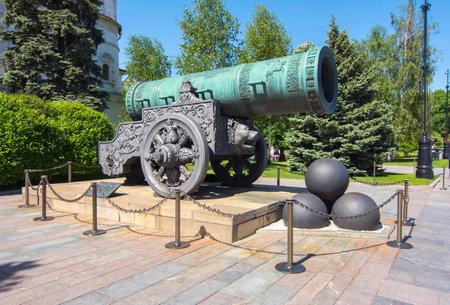 Tsar Cannon in Moscow Kremlin, Russiaのeditorial素材