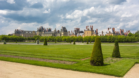 Fontainebleau palace (Chateau de Fontainebleau) in Franceのeditorial素材