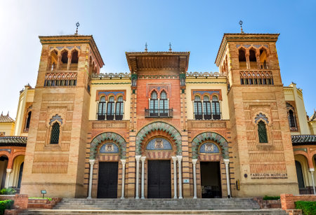 Mudejar pavilion in Seville, Spainのeditorial素材