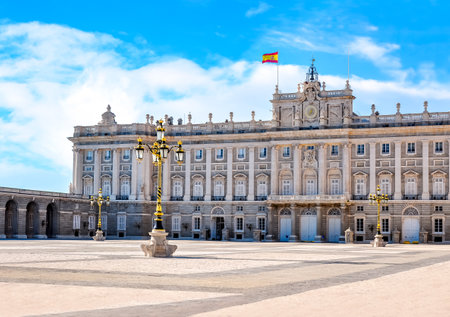 Royal Palace in Madrid, Spainのeditorial素材
