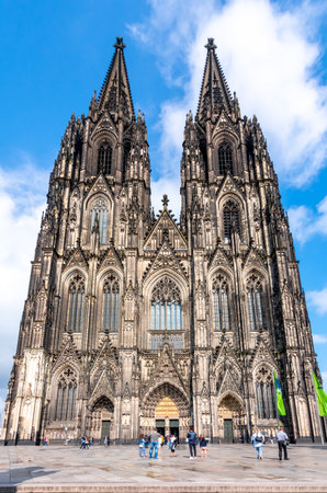 Cologne Cathedral facade and towers, Germanyのeditorial素材