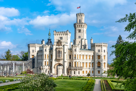 Hluboka nad Vltavou Castle in Czech Republicのeditorial素材