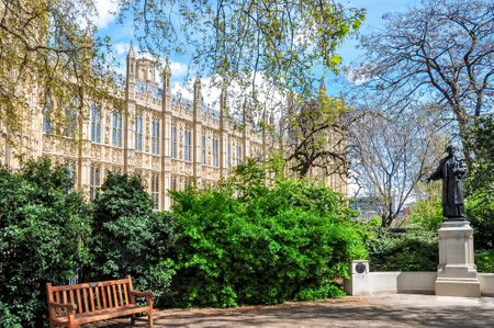 Victoria tower gardens in London, United Kingdomのeditorial素材