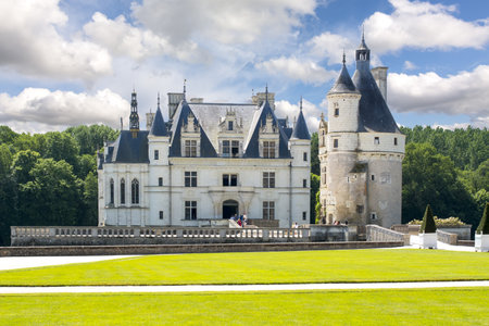 Chenonceau Castle (Chateau de Chenonceau), Loire valley, Franceのeditorial素材