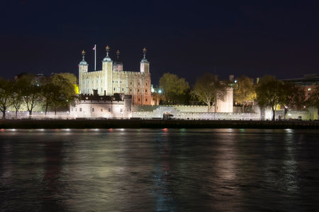 Tower of London at night, United Kingdom